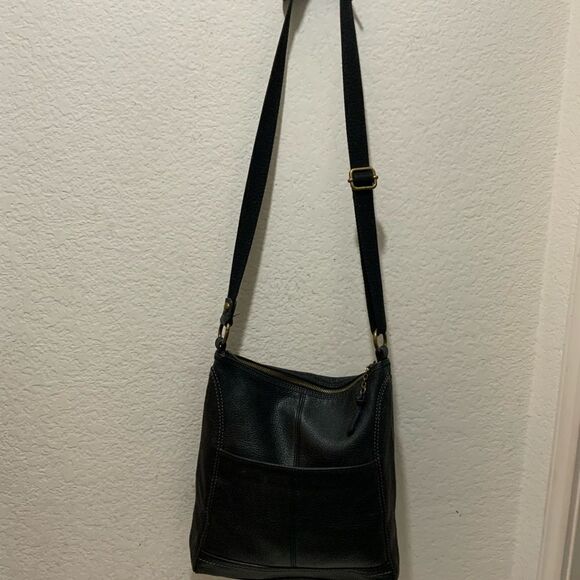 The Sak Handbags - The Sak Black Iris Leather Crossbody Purse
